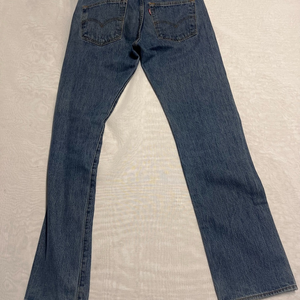 Levi's Men's Straight Jeans - Blue - Picture 2 of 6